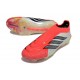 Bota adidas Predator Elite Laceless FG Rojo Lúcido Negro Ftwr Blanco