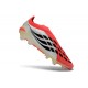 Bota adidas Predator Elite Laceless FG Rojo Lúcido Negro Ftwr Blanco