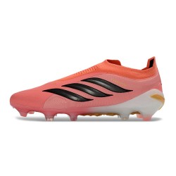 Bota de Futbol adidas Predator Elite Laceless FG Rosa Negro