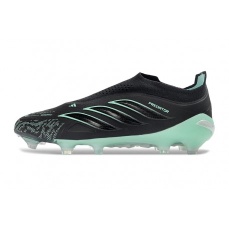 Bota de Futbol adidas Predator Elite Laceless FG Negro Verde