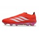 Bota de Futbol adidas Predator Elite Laceless FG Rojo Blanco