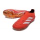 Bota de Futbol adidas Predator Elite Laceless FG Rojo Blanco