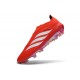 Bota de Futbol adidas Predator Elite Laceless FG Rojo Blanco