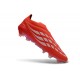 Bota de Futbol adidas Predator Elite Laceless FG Rojo Blanco