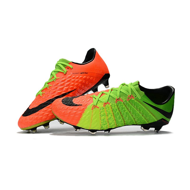 nike hypervenom naranjas y verdes