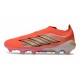 Bota de Futbol adidas Predator Elite Laceless FG Solar Turbo Cromo Termal Negro