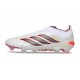 Bota de Futbol adidas Predator Elite Laceless FG Blanco Rojo Negro