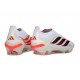 Bota de Futbol adidas Predator Elite Laceless FG Blanco Rojo Negro