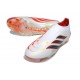 Bota de Futbol adidas Predator Elite Laceless FG Blanco Rojo Negro