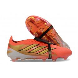 Zapatillas adidas Predator 26 Elite FT FG Naranja Dorada Negro