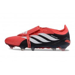 Botas adidas Predator Elite Fold-over Tongue FG Rojo Blanco Negro
