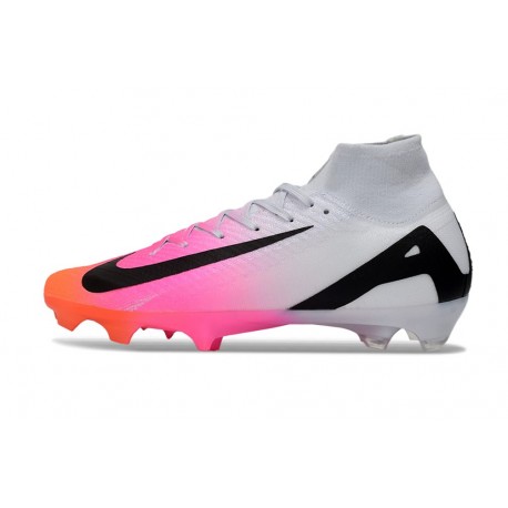 Zapatos de Fútbol Nike Mercurial Superfly X Elite FG Rosa Negro Blanco