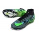 Zapatos de Fútbol Nike Mercurial Superfly X Elite FG Negro Verde