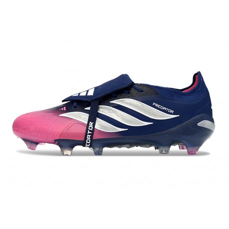 Botas adidas Predator Elite Fold-over Tongue FG Azul Rosa Plateado