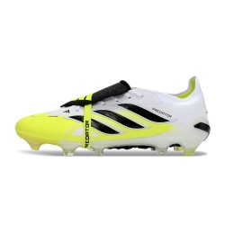 Botas adidas Predator Elite Fold-over Tongue FG Blanco Negro Amarillo