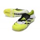 Botas adidas Predator Elite Fold-over Tongue FG Blanco Negro Amarillo