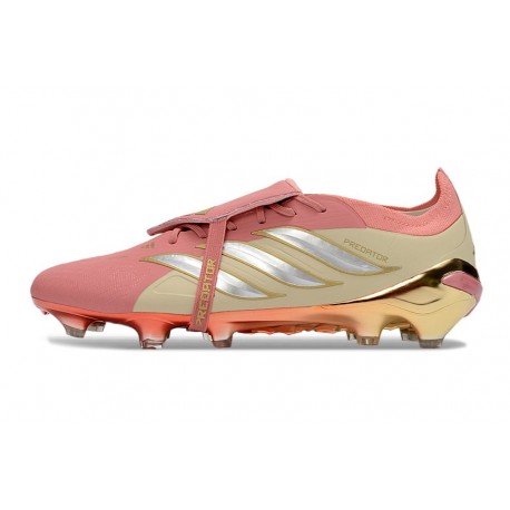 Botas adidas Predator Elite Fold-over Tongue FG Rosa Plateada
