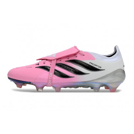 Botas adidas Predator Elite Fold-over Tongue FG Rosa Blanco Negro