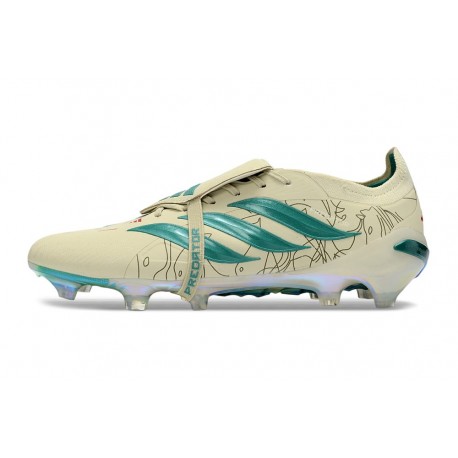 Botas adidas Predator Elite Fold-over Tongue FG Beis Verde