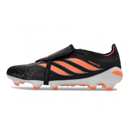 Botines de Futbol adidas Predator 26 Elite FT FG Negro Naranja