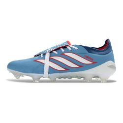 Botines de Futbol adidas Predator 26 Elite FT FG Rayo Azul Blanco Rojo