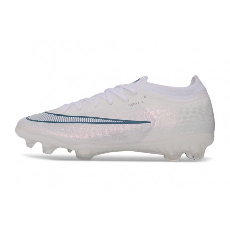 Bota de Futbol Nike Mercurial Vapor XVII Elite FG Blanco Cian