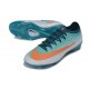 Bota de Futbol Nike Mercurial Vapor XVII Elite FG Verde Naranja