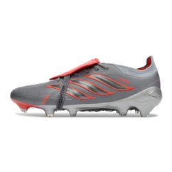 Botines de Futbol adidas Predator 26 Elite FT FG Gris Rojo