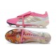 Botines de Futbol adidas Predator 26 Elite FT FG Rosa Blanco Plateada
