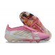 Botines de Futbol adidas Predator 26 Elite FT FG Rosa Blanco Plateada