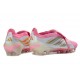 Botines de Futbol adidas Predator 26 Elite FT FG Rosa Blanco Plateada