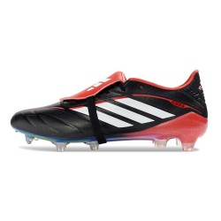 Botines de Futbol adidas Predator 26 Elite FT FG Negro Blanco Rojo