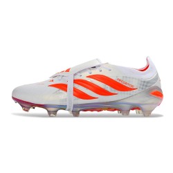 Botines de Futbol adidas Predator 26 Elite FT FG Blanco Rojo