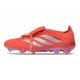 Botines de Futbol adidas Predator 26 Elite FT FG Rojo Plateada