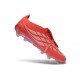 Botines de Futbol adidas Predator 26 Elite FT FG Rojo Plateada
