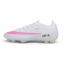 Zapatillas Nike Air Zoom Mercurial Vapor 17 Elite FG CR7 Blanco Rosa