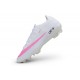 Zapatillas Nike Air Zoom Mercurial Vapor 17 Elite FG CR7 Blanco Rosa