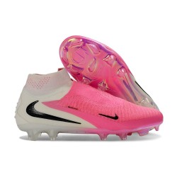 Botas de fútbol altas Nike Phantom 6 Elite FG Rosa Blanco