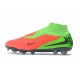 Tacos de Futbol Nike Phantom 6 Elite High FG Hot Punch Negro Verde Strike