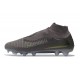 Tacos de Futbol Nike Phantom 6 Elite High FG Gris Ceniza Ámbar Negro