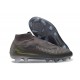 Tacos de Futbol Nike Phantom 6 Elite High FG Gris Ceniza Ámbar Negro