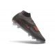 Tacos de Futbol Nike Phantom 6 Elite High FG Gris Ceniza Ámbar Negro
