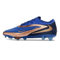Zapatos de Fútbol Nike Phantom 6 Elite Low FG Azul oscuro Bronce