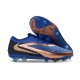 Zapatos de Fútbol Nike Phantom 6 Elite Low FG Azul oscuro Bronce