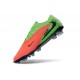 Zapatos de Fútbol Nike Phantom 6 Elite Low FG Hot Punch Negro Verde Strike