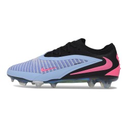 Zapatos de Fútbol Nike Phantom 6 Elite Low FG Azul claro Rosa