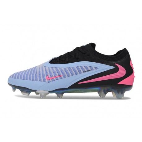 Zapatos de Fútbol Nike Phantom 6 Elite Low FG Azul claro Rosa