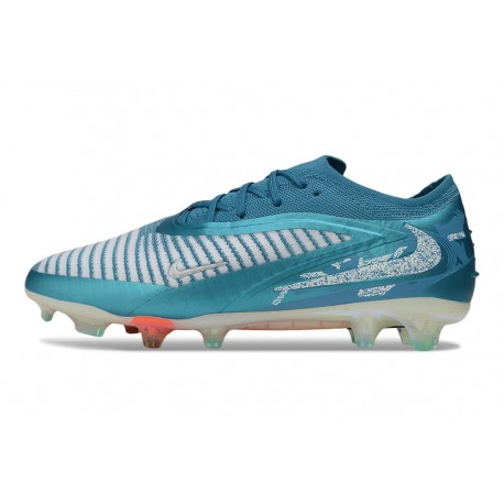 Zapatos de Fútbol Nike Phantom 6 Elite Low FG Azul turquesa Blanco