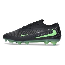 Zapatos de Fútbol Nike Phantom 6 Elite Low FG Negro Verde Espejismo