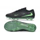 Zapatos de Fútbol Nike Phantom 6 Elite Low FG Negro Verde Espejismo